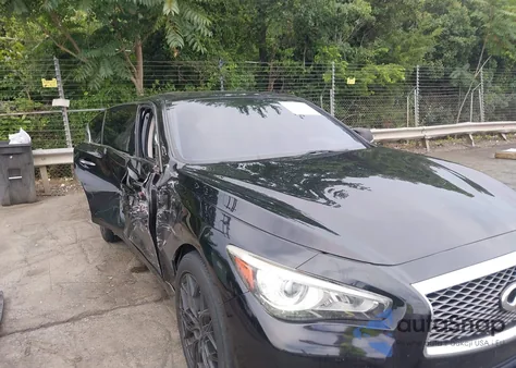 2014 Infiniti Q50 Premium z USA, uszkodzony, nr VIN JN1BV7AR9EM698143